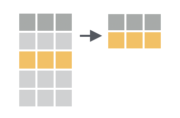 Filter allows you to filter rows using a logical test